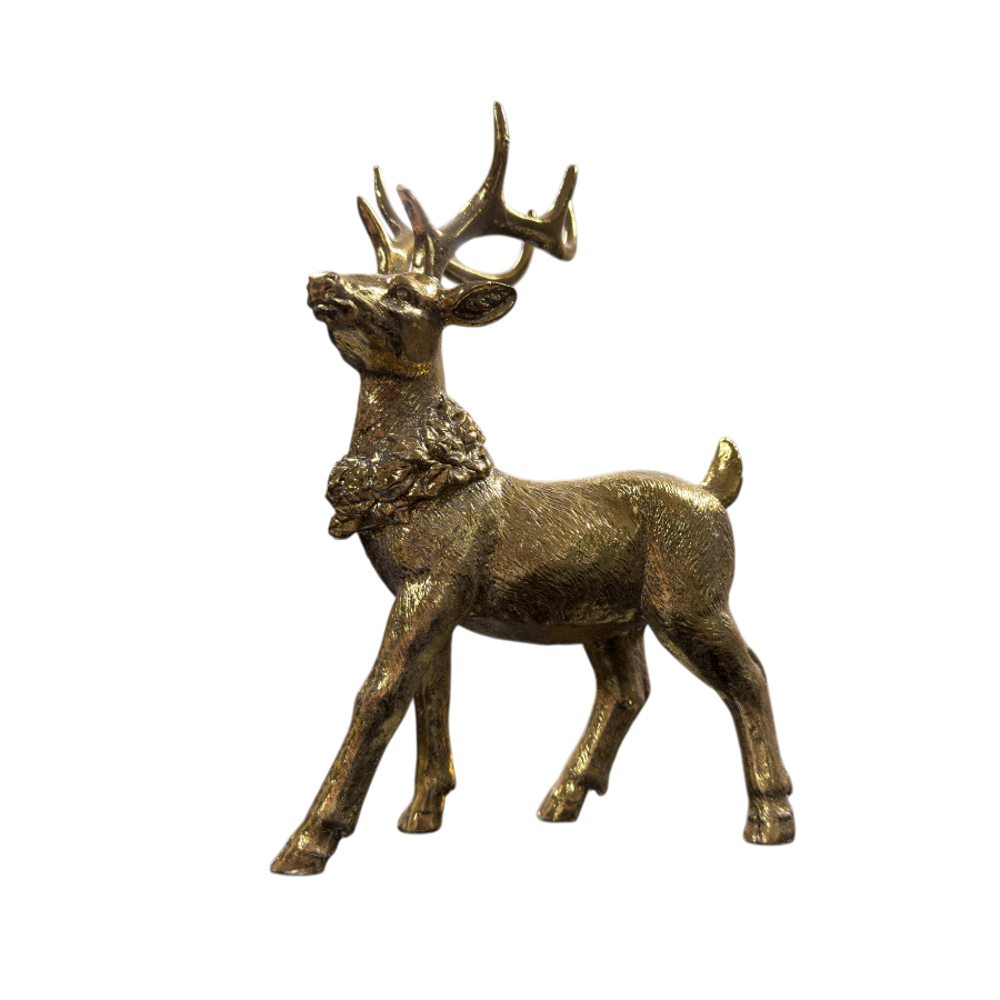 Deko Hirsch Gold
